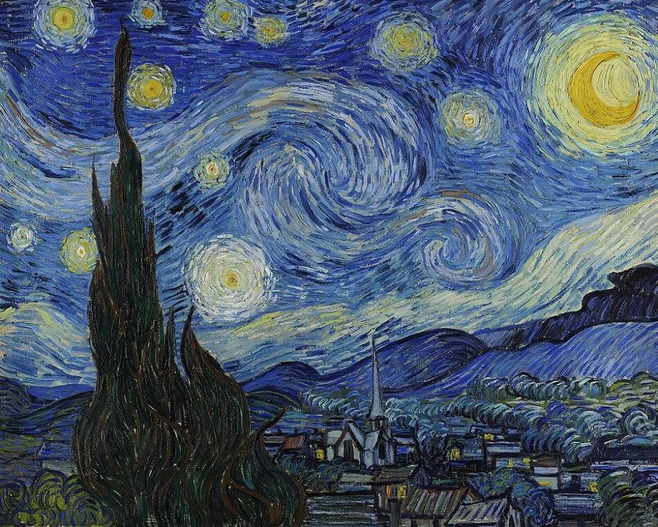 The Starry Night - one of most famous paintings in the world.